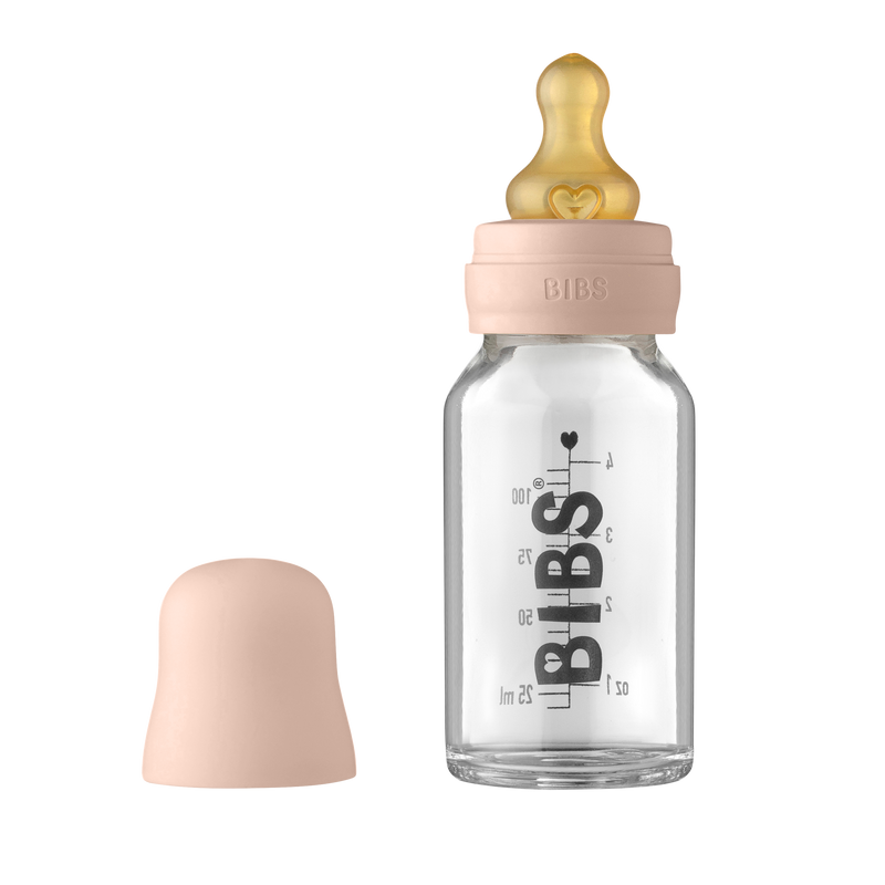 BIBS baby glazen fles set latex - 110ml - – Chewies&more