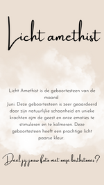 Birthstone | Licht Amethist | Juni